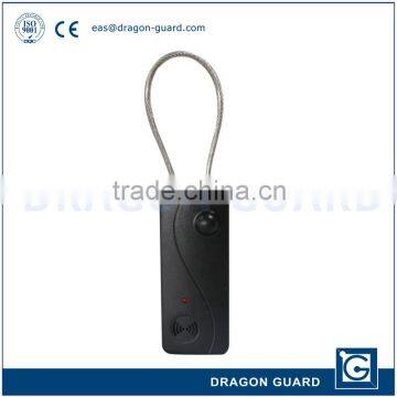 Anti theft plastic alarming tag, eas security cable tag, eas alarming security tag