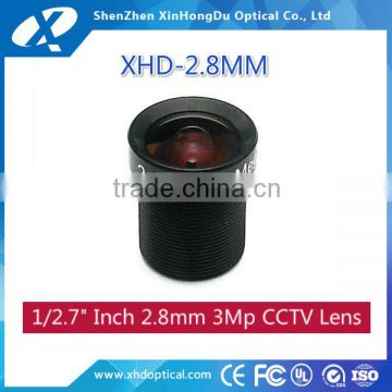 2016 hot camera hd fixed 3 MP 1/2.7 inch f2.0 2.8mm m12 board cctv linse