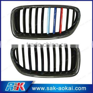 Automobile Front Bumper grille F10 F18, Carbon Fiber Front Grille for BMW