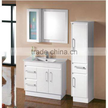 Customerzied PVC corner mirrored bathroom cabinets