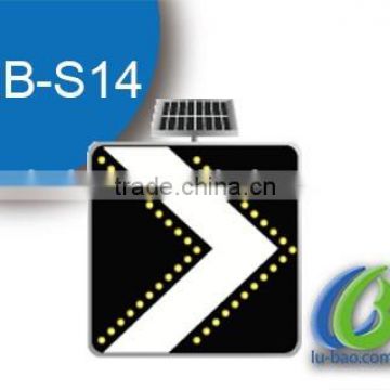 Lubao Aluminum led solar traffic sign