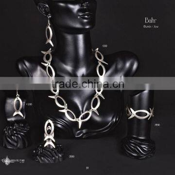 Ring Earring Bracelet Necklace Authentic Turkish Ottoman Ethnic Style Jewelry Set Made in Turkey photo-6