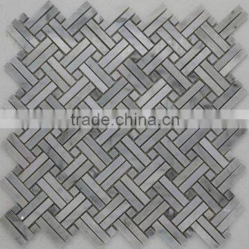 white grey marble mosaic wall tile