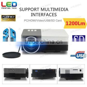 Multimedia Projector Home Theater Video Games Gaming Business Presentations HDMI/USB /VGA/Micro SD/TV Port