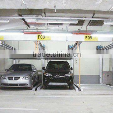 Automatic mechanical office building parking lot