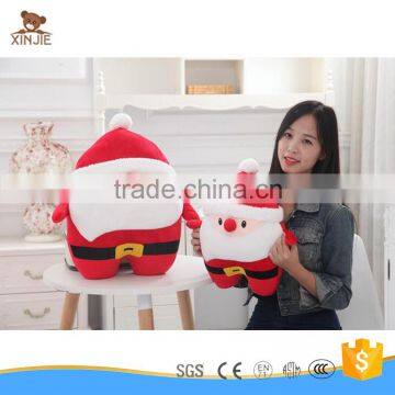 hot selling soft santa claus shape pillow plush christmas pillow