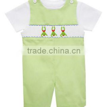 Hand smocked boy longall