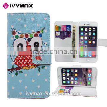 Customerfirst Design Butterfly PU Feather Wallet Folio Leather Flip Case Cover With Card Id Slot and Wrist Strap for Iphone 6 photo-6