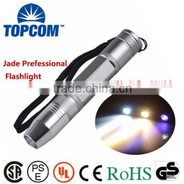 Hot Sell Super Quality High Bright White Yellow UV Light Jade Flashlight Torch