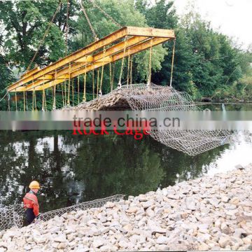 High Porosity Galvanized Wire Mesh Gabion Rock Cage