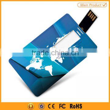 plastic custom business card usb flash drive 2GB