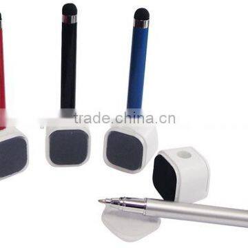 multifunction ballpen with touch screen and cleaner and name holder