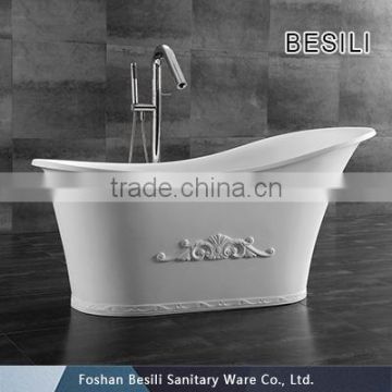 Composite stone resin bath tub ,stone finishes