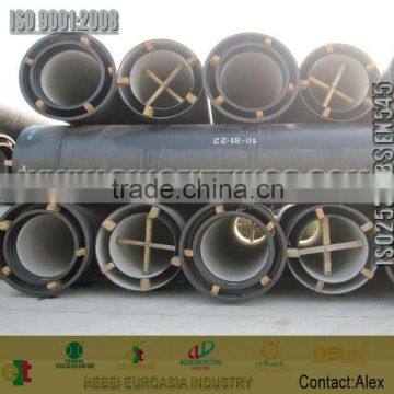 flexible joint casted ductile iron pipe