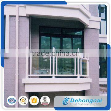 Glass Safety Hot Galvanized Residential Wrought Iron Fence