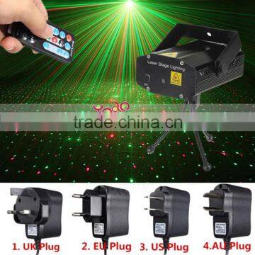 Fantastic Mini Starry Sky Style Green & Red Light LED Stage Light With Remote Controller Black photo-2