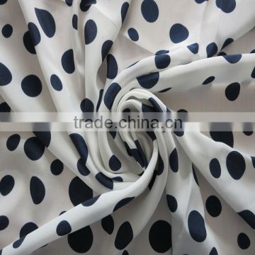 fashinal dot printed chiffon fabric polyester chiffon fabric for dress