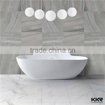 Pure White Dongguan Freestanding Bathtub Acrylic Solid Surface Bath Tubs photo-3