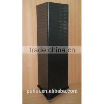black color 3 sides metal pegboard rack for USA market