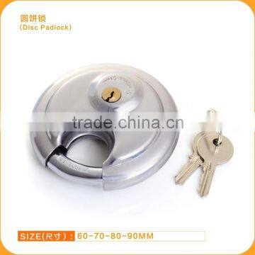 New High standard Stainless-steel disc pie wood door padlock