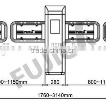 Single Double Commercial Automatic Swing Door Halfhigh Turnstile Door for Airport photo-2