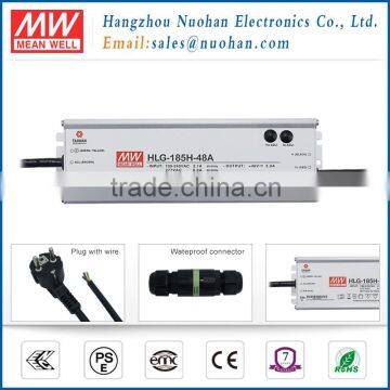 UL CE TUV EMC approved Meanwell HLG-185H-48A 185w 48v 3 in 1 dimming 1-10v pwm dimmable led driver