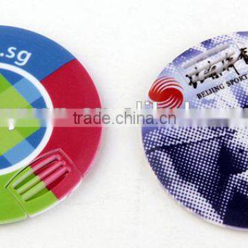 wholesale factory round card USB Thumb Drive High Speed