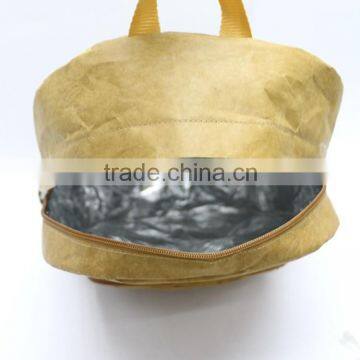 Custom Eco Friendly Brown Tyvek Paper Stylish Durable Waterproof Backpack photo-6