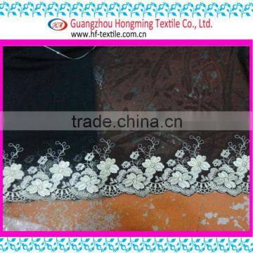 China Textile Supplier Offer Huge wintersweet Florals water soluble Embroidery Fabric for Shirt organza embroidery lace fabric