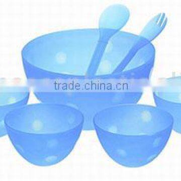 plastic salad bowl set