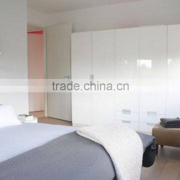 High-quality Bedroom Wooden Clothes Wardrobe With 3-4 White High Gloss Doors Quality Choice photo-3