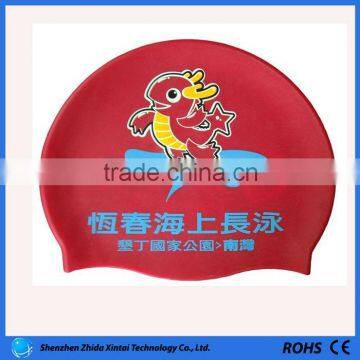 shenzhen factory silicone swimming hat and cap