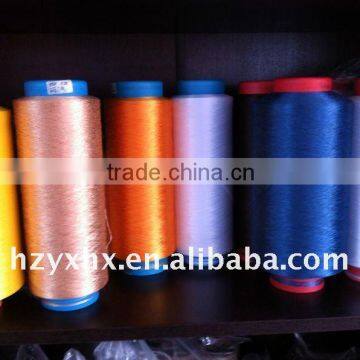 Polyester Yarn DTY 300D/144F TBR Dope Dyed Color & Black