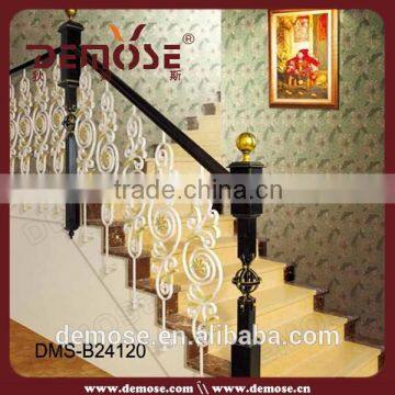 indoor railings wrought iron wood hand rail price for stair