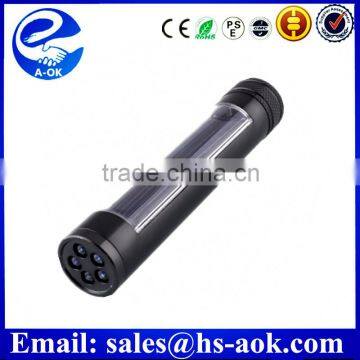 5W Strong Light Rechargeable High Power Led Solar Flashlight