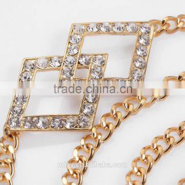 Hot Fix Rhinestone Chain of Rhinestone Belt Brightness F1-80127 photo-4