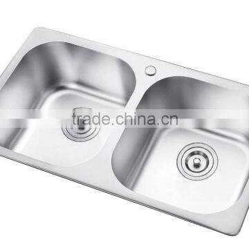 SC-403 China suppliers handmade 0.8 meter deep stainless steel kitchen sink