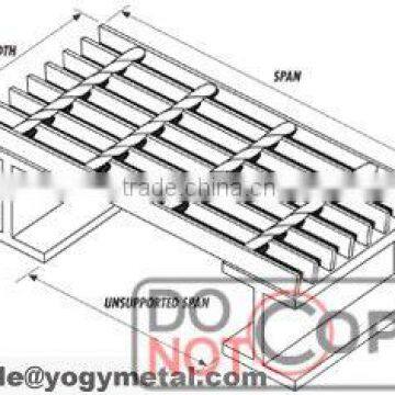 Heavy duty banded steel grating