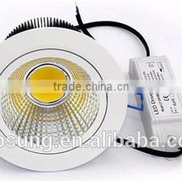 CE EMC surface mounted 15w housing dimmable cob led downlight