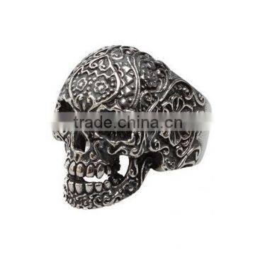 Fashion Man's Stainless Steel ring Personality punk skull Titanium steel Rings