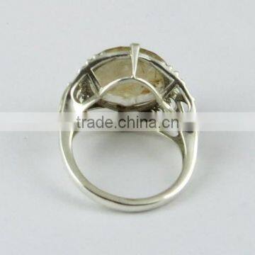 Big Dreams !! Golden Rutile 925 Sterling Silver Ring, Gemstone Silver Jewellery, Fine Silver Jewellery photo-5