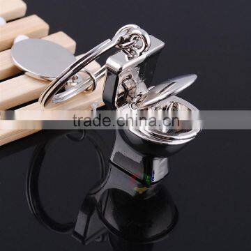 Newest Fashion Promotional Custom Cute Toilet Pendant Custom Key Chain Rings Bulk Cheap Promotional Items for Kids photo-3