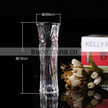 Decoration crystal glass flower vase HYV-04