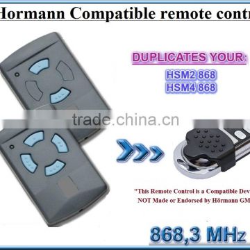 HSM2, HSM4 universal remote control replacement transmitter, 868.3Mhz fixed code clone