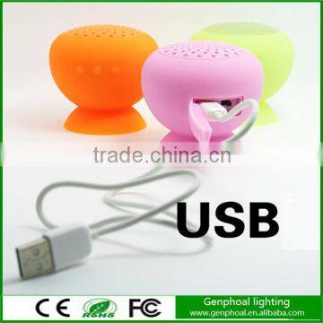 Portable Silicone Waterproof Sucker Speaker Bluetooth Speakerphone photo-5