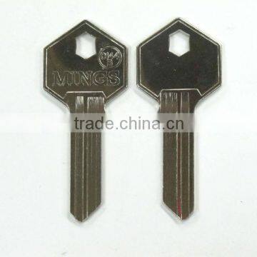 High quality nickel plated brass key blank