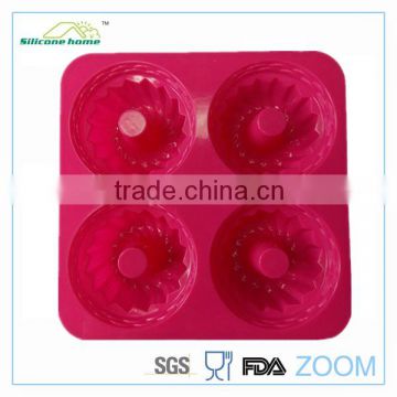 4 cavity silicone donut molds for bakeware