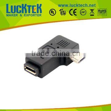 Right angled Micro USB adapter, Right angled Micro USB M/F