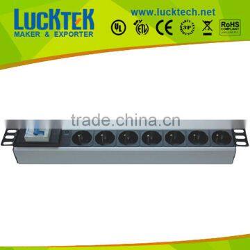 Light Switched 1.5U 19" French socket pdu