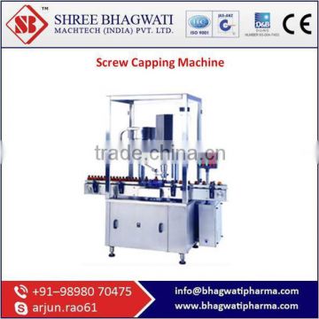 Good Quality at Low Price Screw Capping Machine Supplier From India